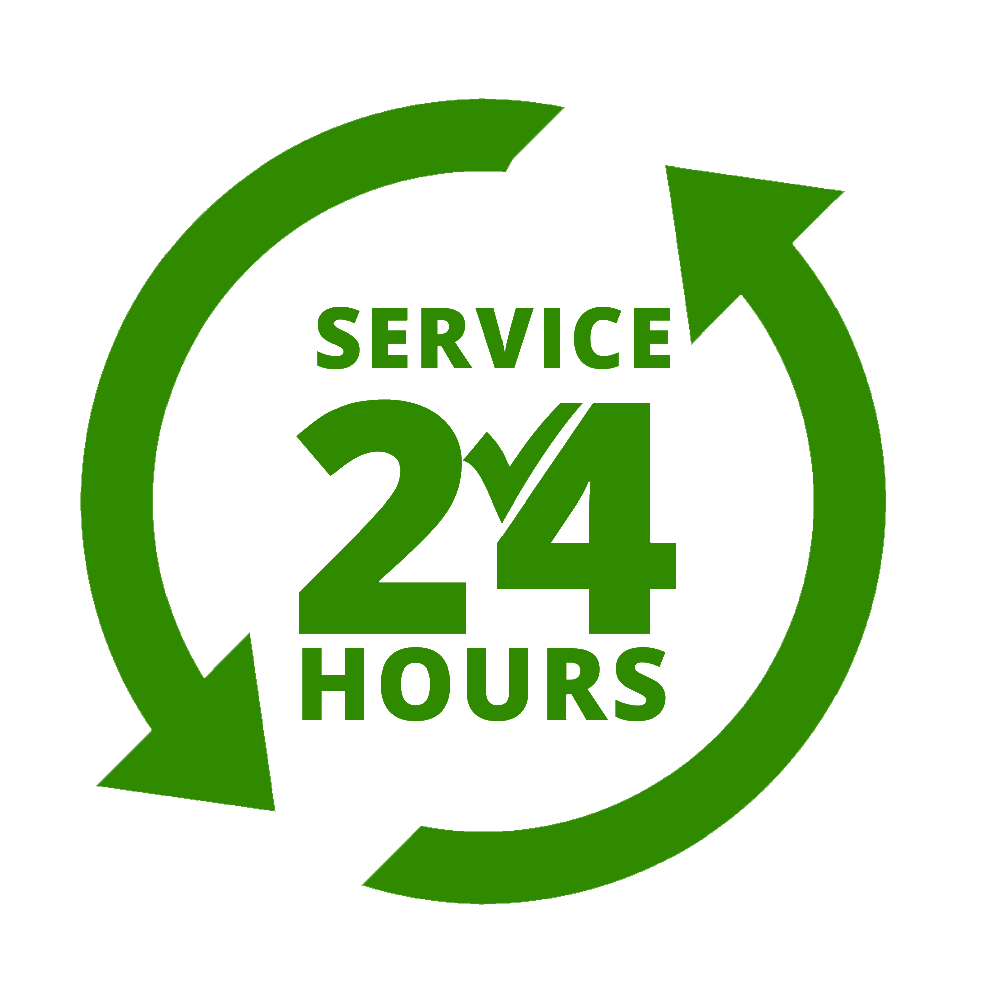 24 Hour Service Badge